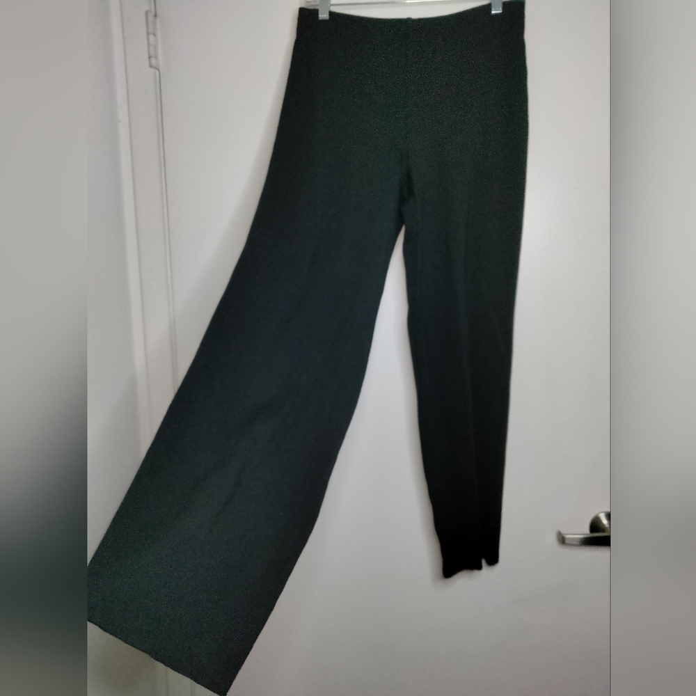 Eileen Fisher (Size XS) Classic Black Stretch Casual Pull-on Pants - Picture 7 of 8